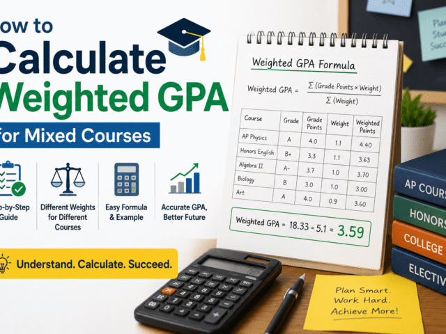 How to Calculate Weighted GPA for Mixed Courses