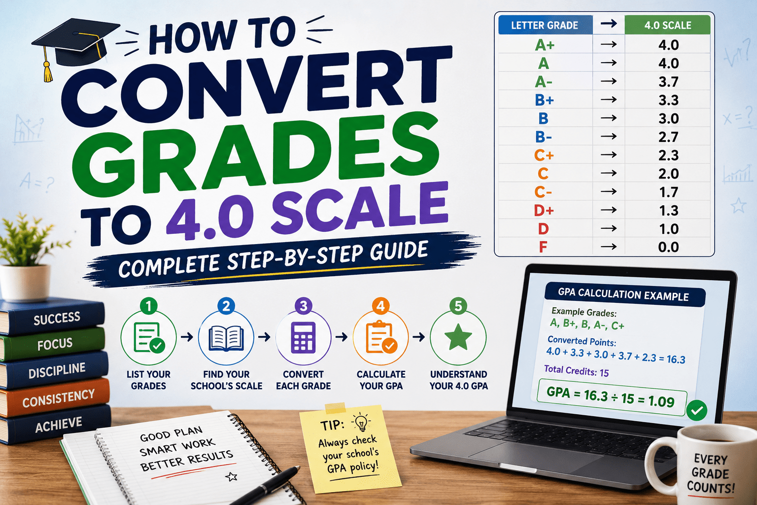 How to Convert Grades to 4.0 Scale — Complete Step-by-Step Guide